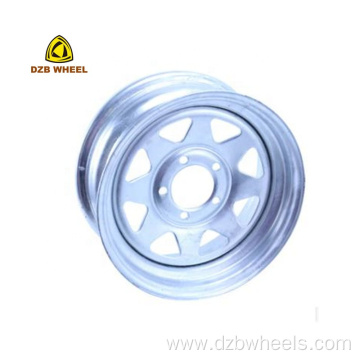 13 Inch Chrome Steel 8 Spoke Trailer Wheel